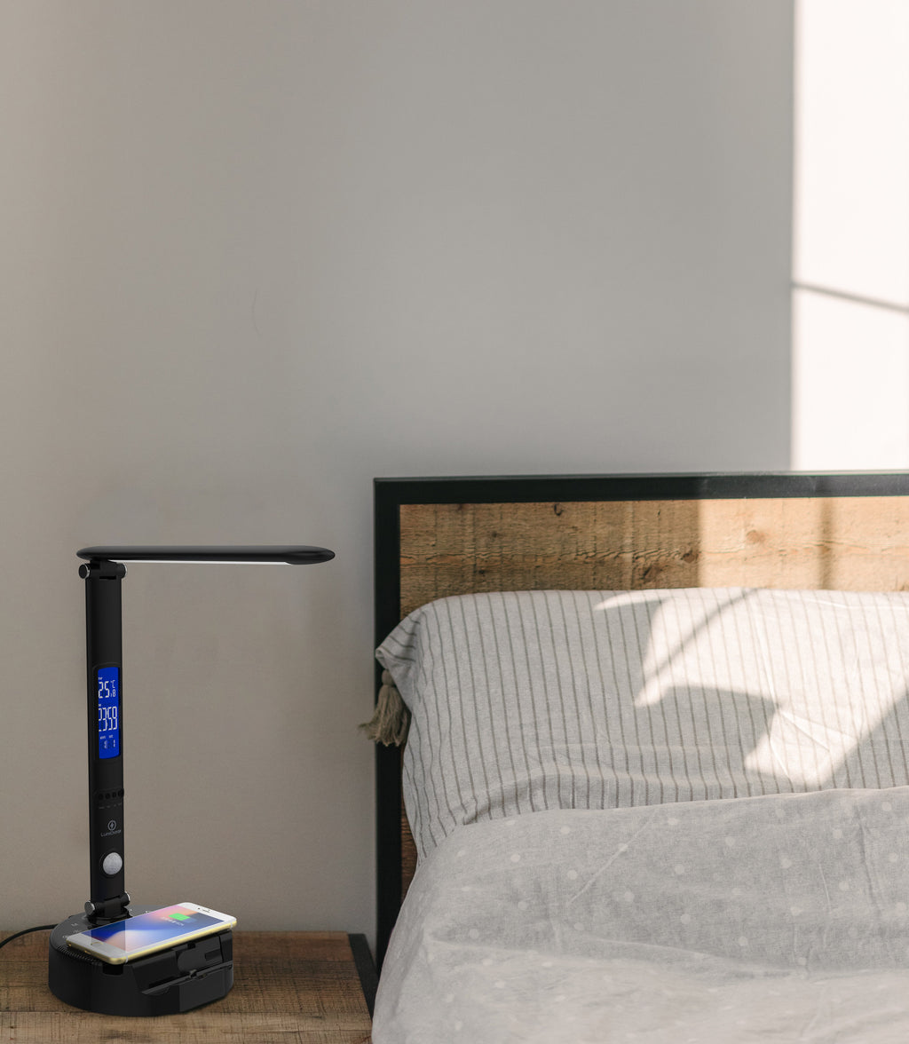 Lumicharge III | LED Desk Lamp + Wireless Charger+ Bluetooth Speaker & App-Controls