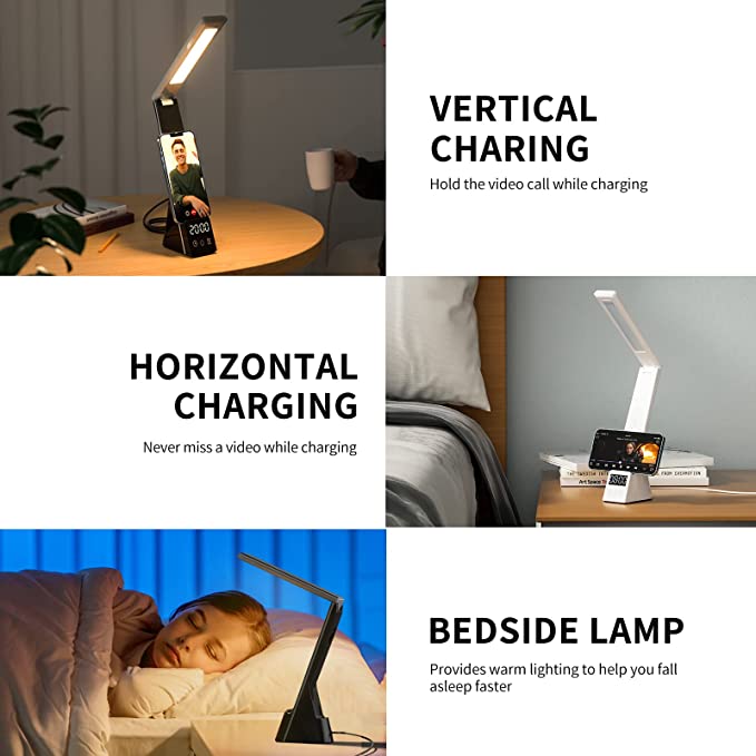 Lumi-Mini - 7 in 1 Multifunctional LED Desk Lamp with wireless charger