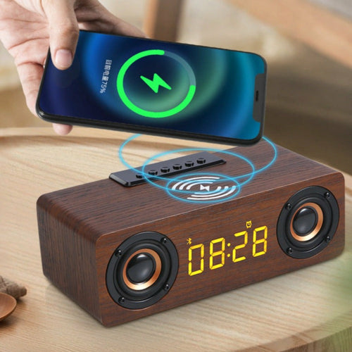 Wooden Retro Theme 4n1 Clock