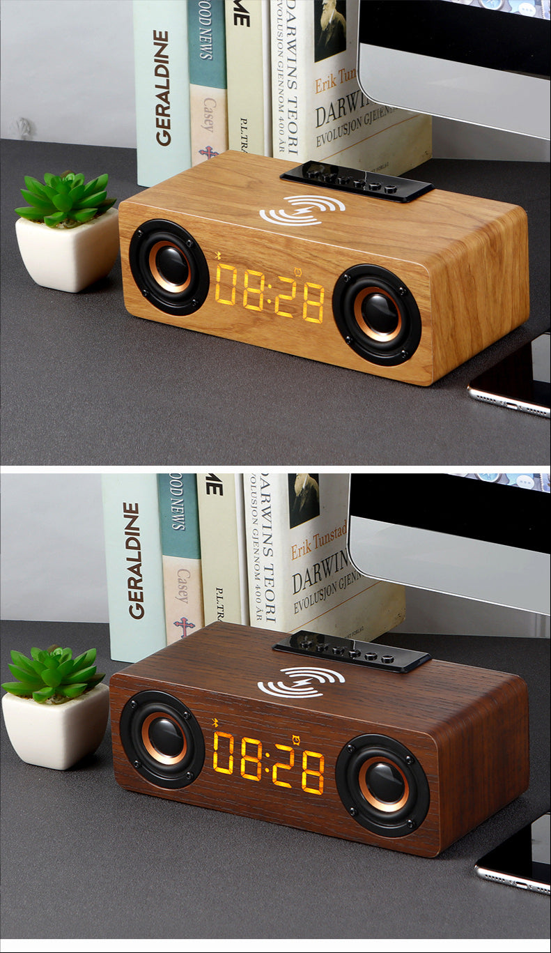 Wooden Retro Theme 4n1 Clock