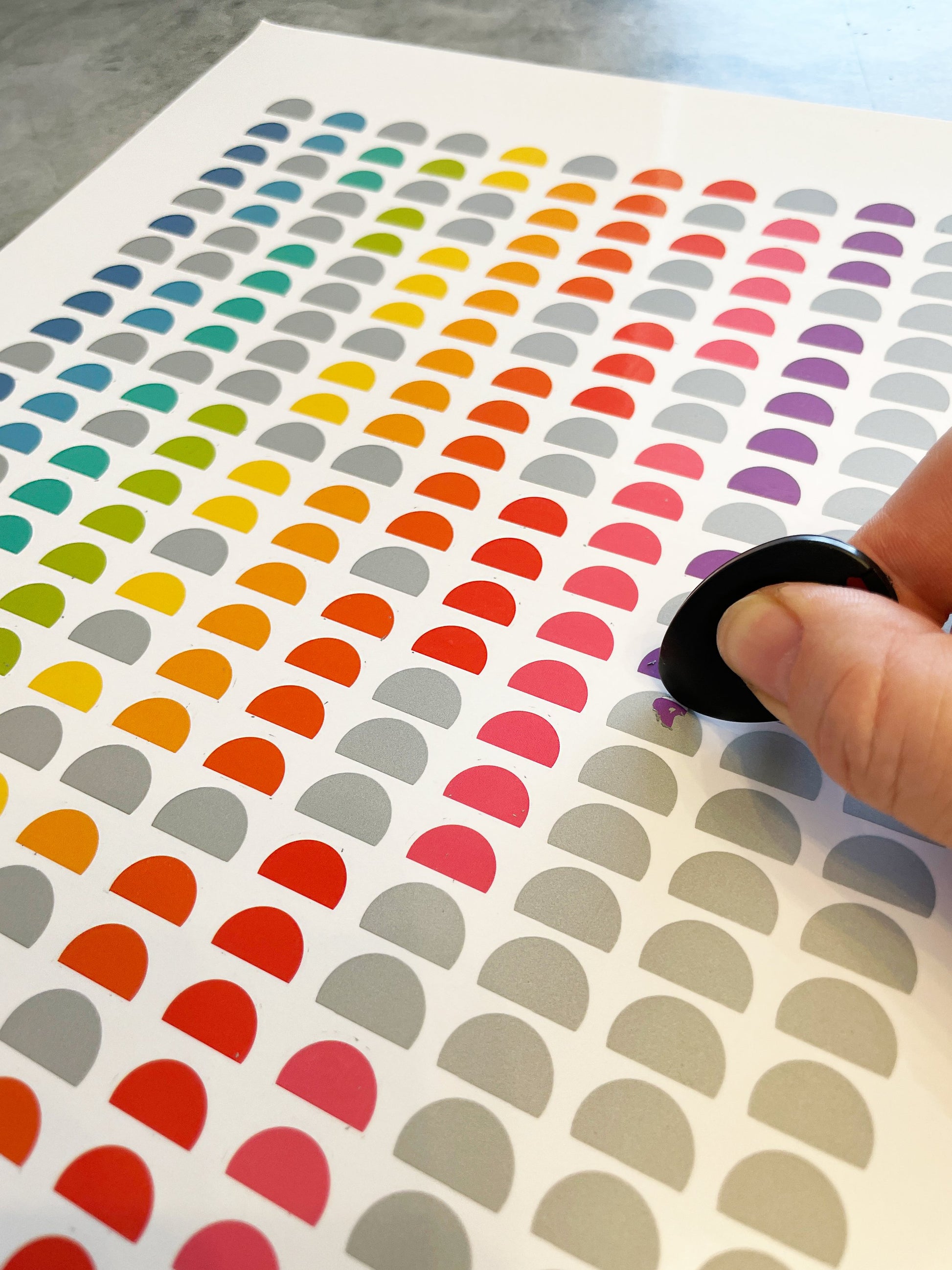 Rainbow Goal Tracking Calendar