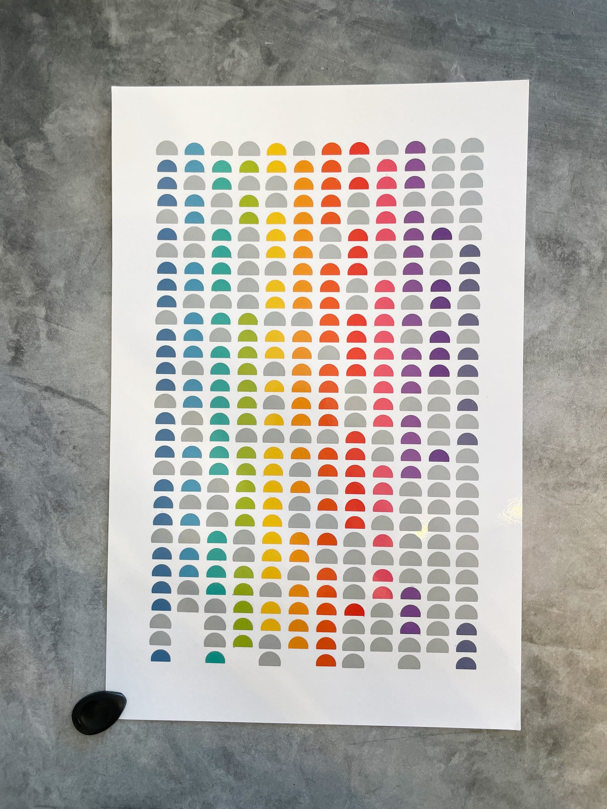 Rainbow Goal Tracking Calendar