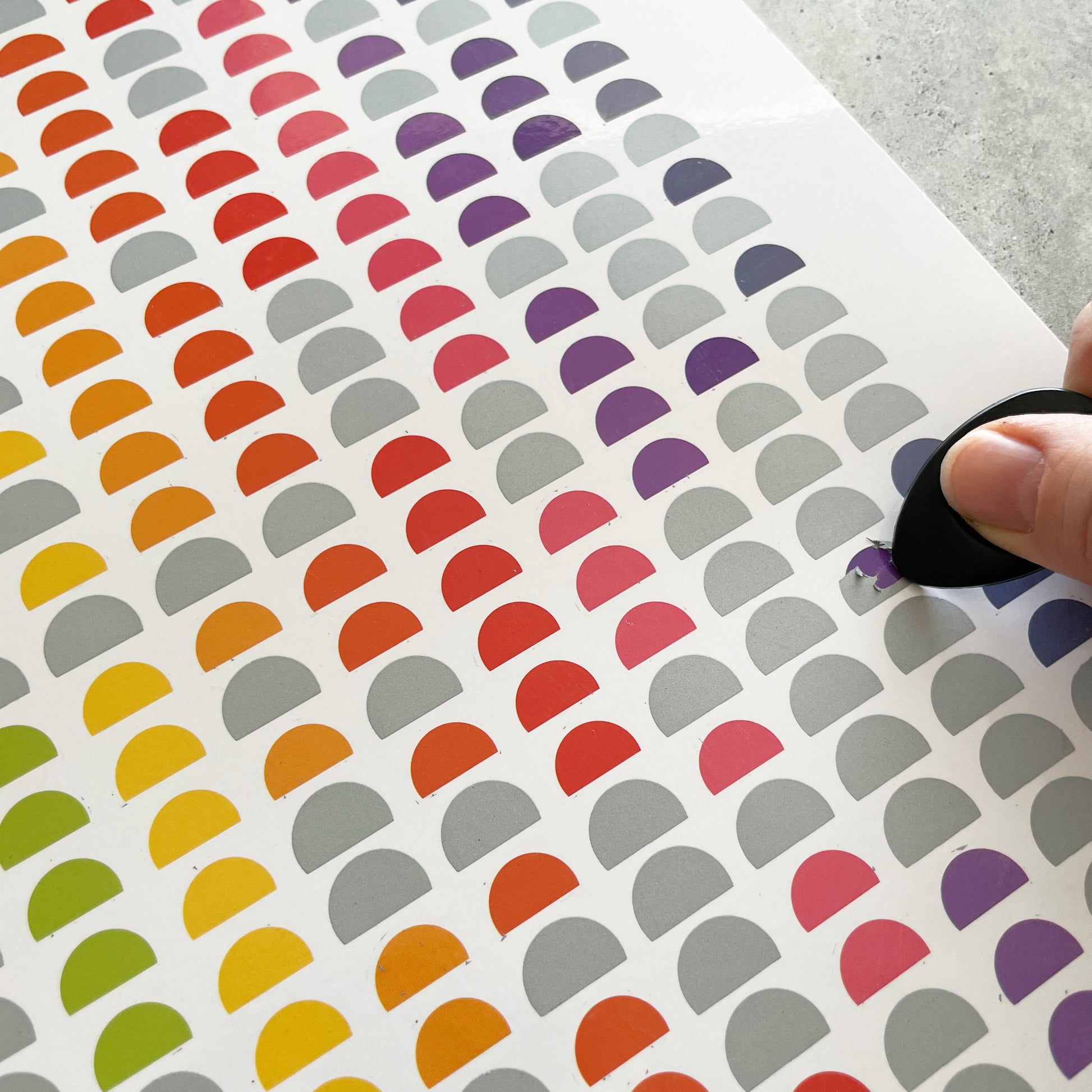 Rainbow Goal Tracking Calendar