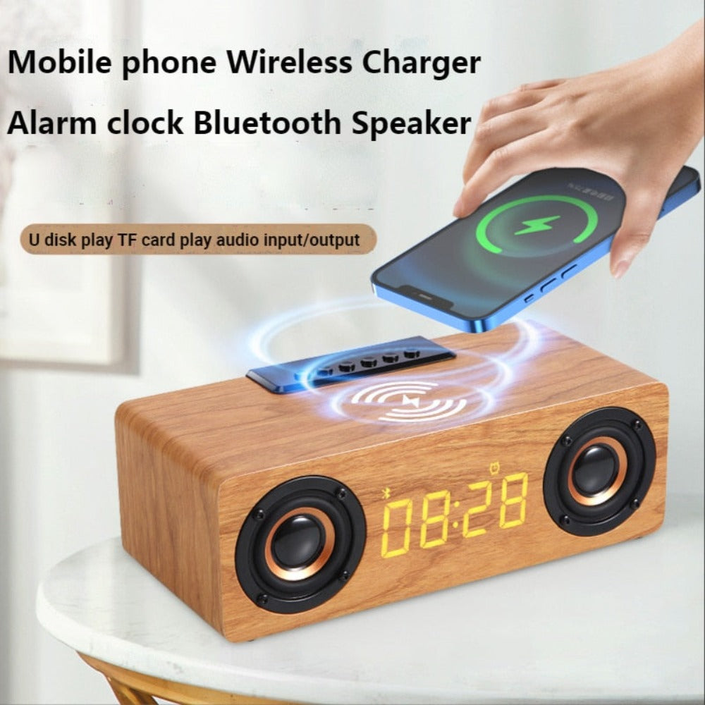 Wooden Retro Theme 4n1 Clock