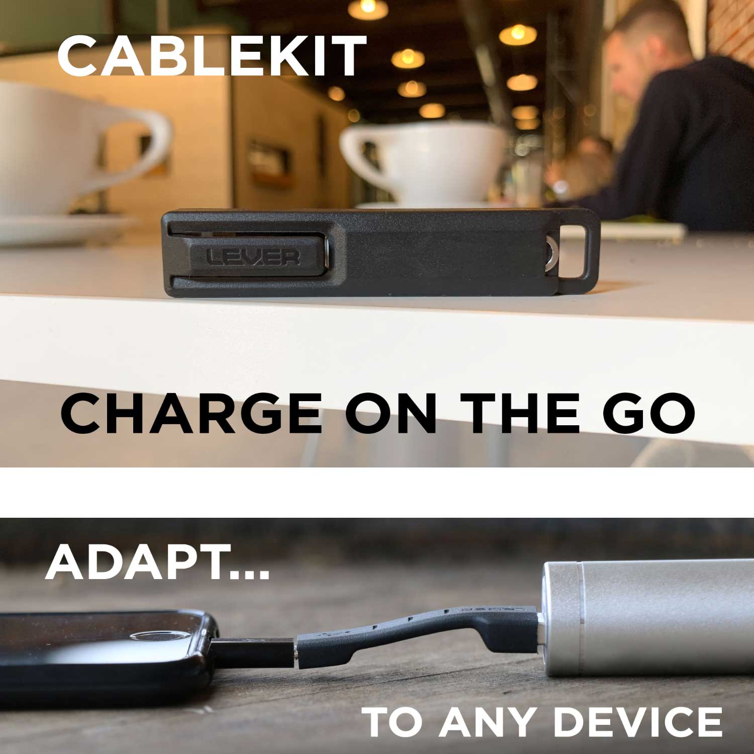 CableKit - Ultra Portable Charging Cable For Your Phone & Devices